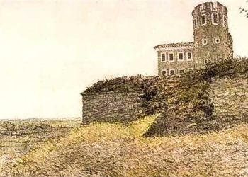 Lohde loss Carl Buddeus kriidijoonistus. Eesti Ajaloomuuseum​