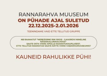 muuseumi lahtiolekuajad pühadel